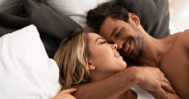 Man and Woman lying close