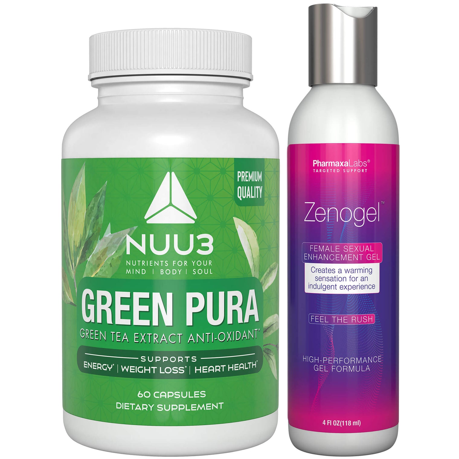 Zenogel + Greenpura ($59.98 value) - Virectin
